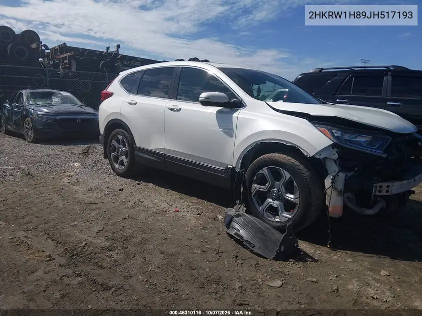 HONDA CR-V 2018, VIN 2HKRW1H89JH517193
