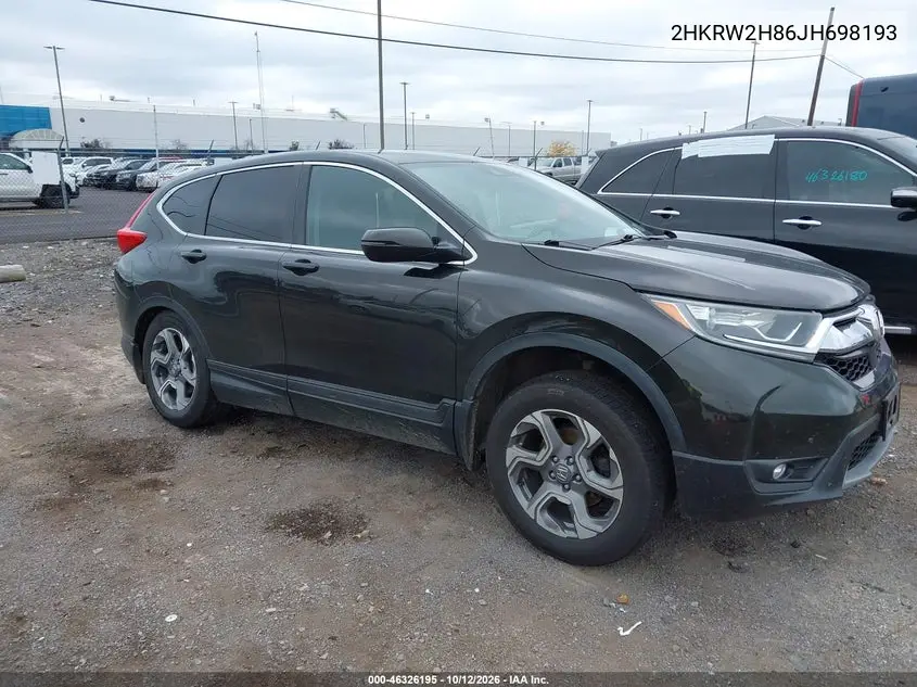 HONDA CR-V 2018, VIN 2HKRW2H86JH698193