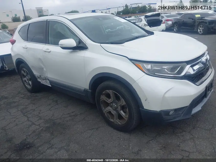 HONDA CR-V 2018, VIN 2HKRW1H89JH514715