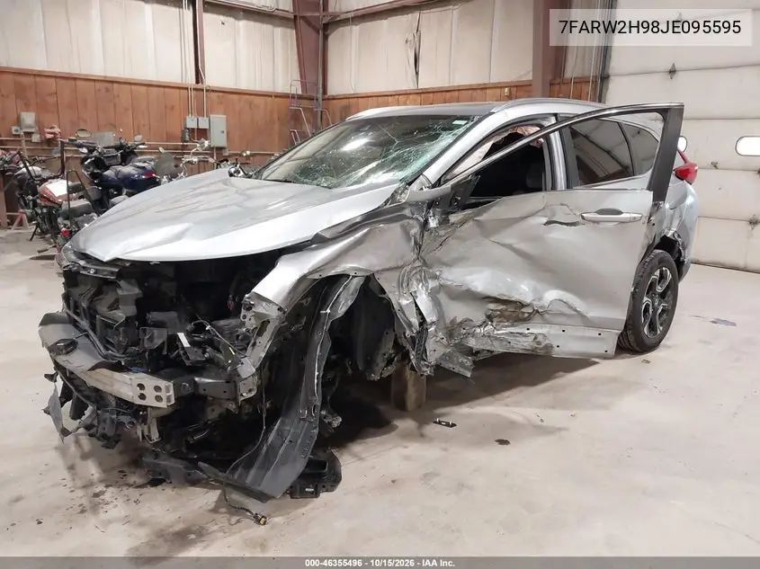 2018 HONDA CR-V VIN 7FARW2H98JE095595 — фото 2