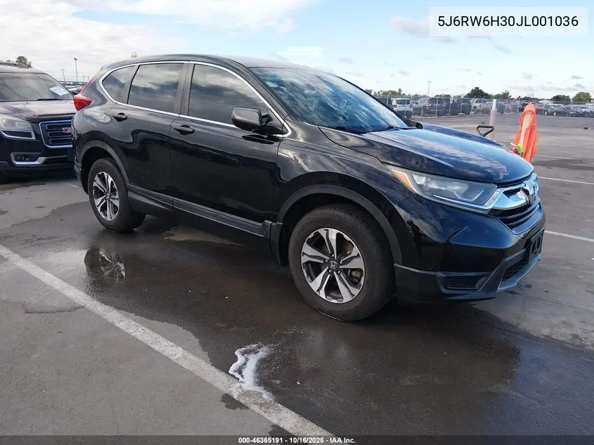 HONDA CR-V 2018, VIN 5J6RW6H30JL001036