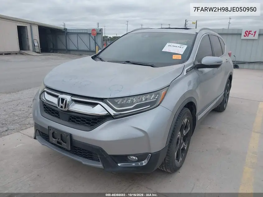 2018 HONDA CR-V VIN 7FARW2H98JE050950 — фото 2