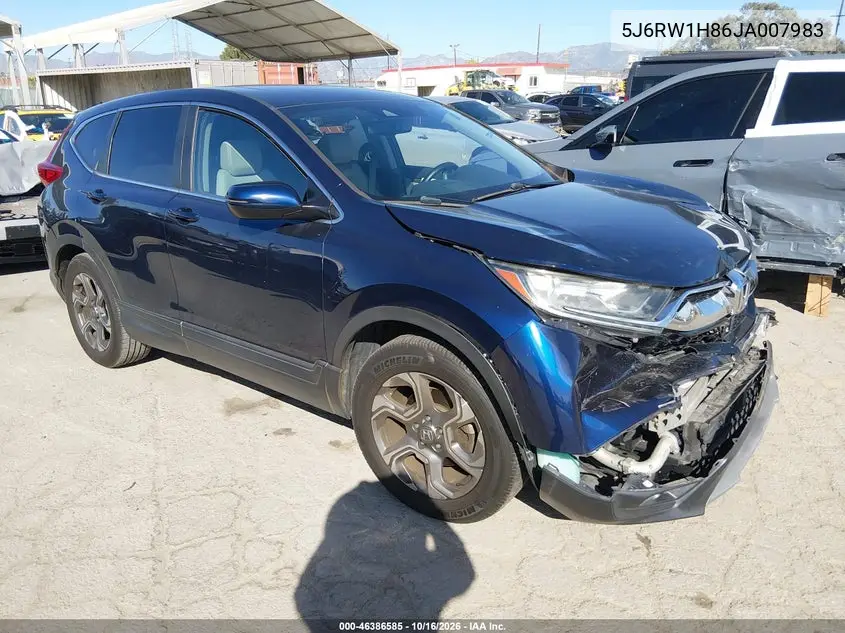 HONDA CR-V 2018, VIN 5J6RW1H86JA007983