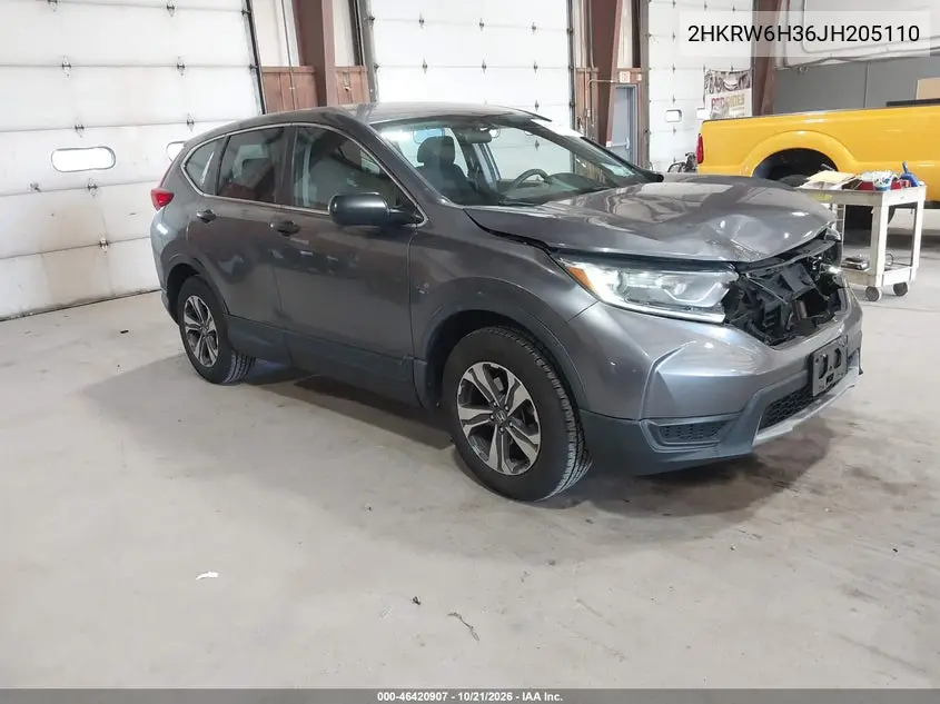 HONDA CR-V 2018, VIN 2HKRW6H36JH205110