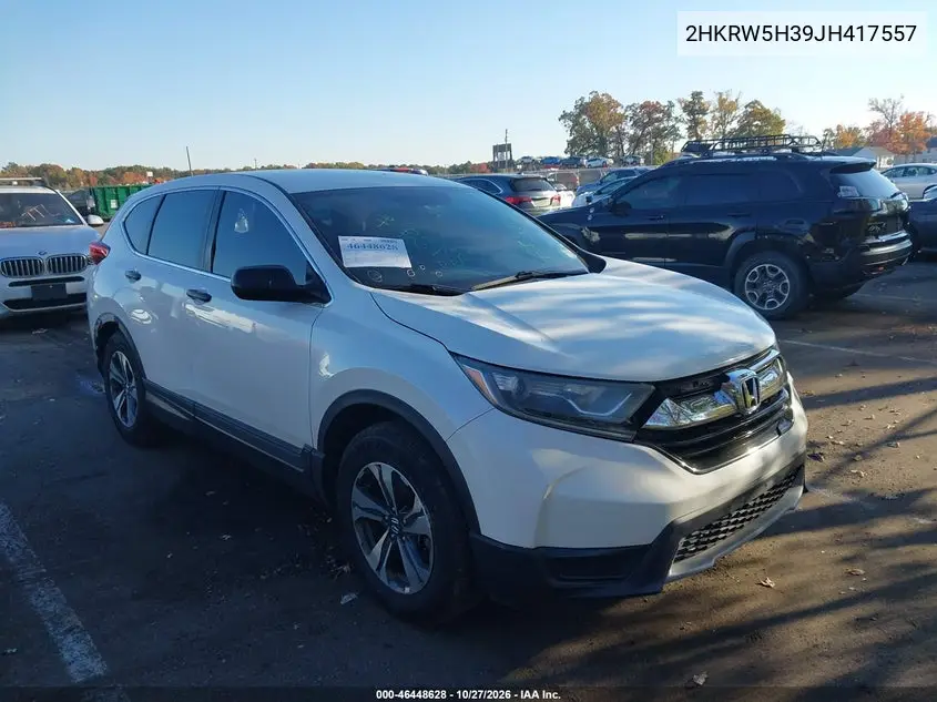 HONDA CR-V 2018, VIN 2HKRW5H39JH417557