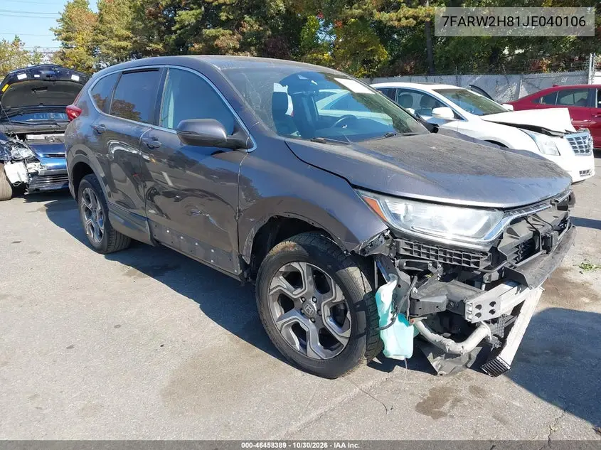 HONDA CR-V 2018, VIN 7FARW2H81JE040106