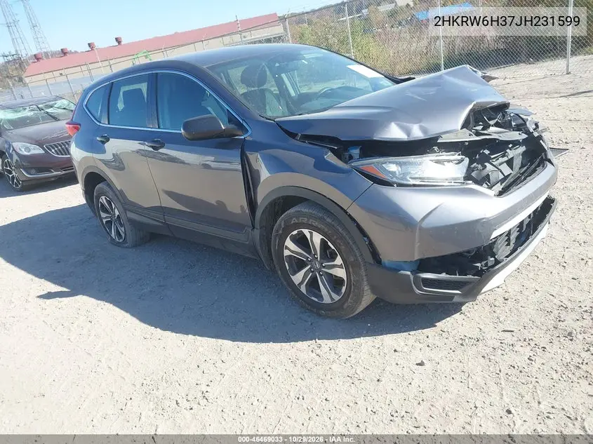 HONDA CR-V 2018, VIN 2HKRW6H37JH231599