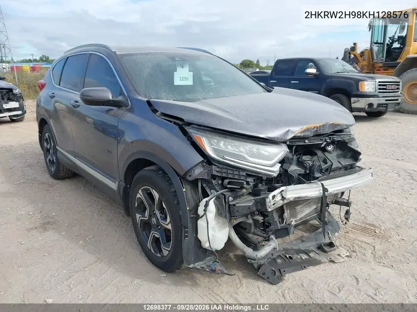 HONDA CR-V 2019, VIN 2HKRW2H98KH128576