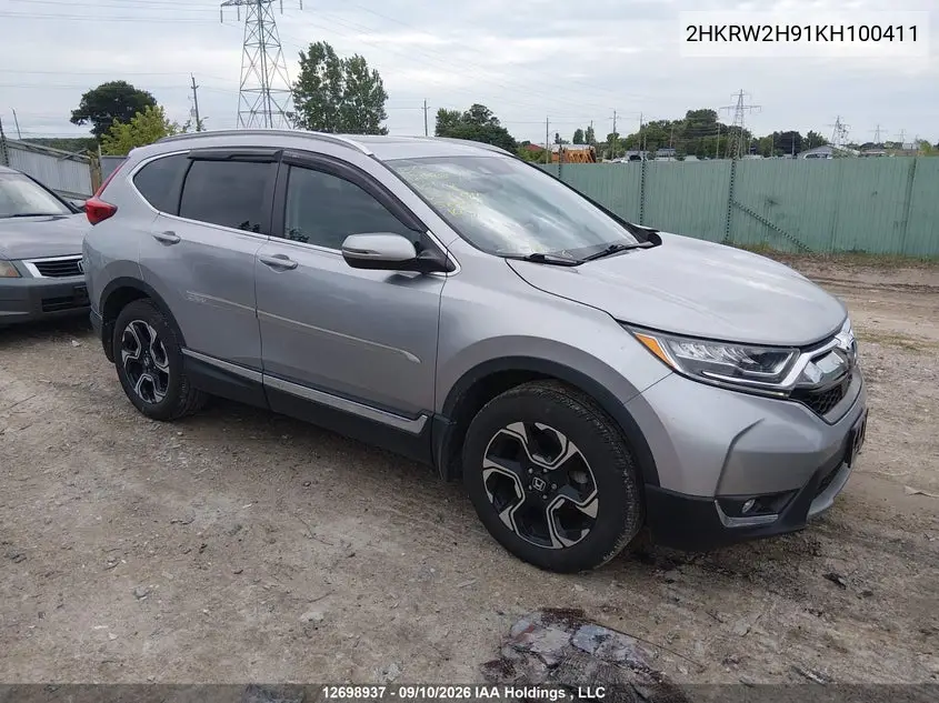 HONDA CR-V 2019, VIN 2HKRW2H91KH100411