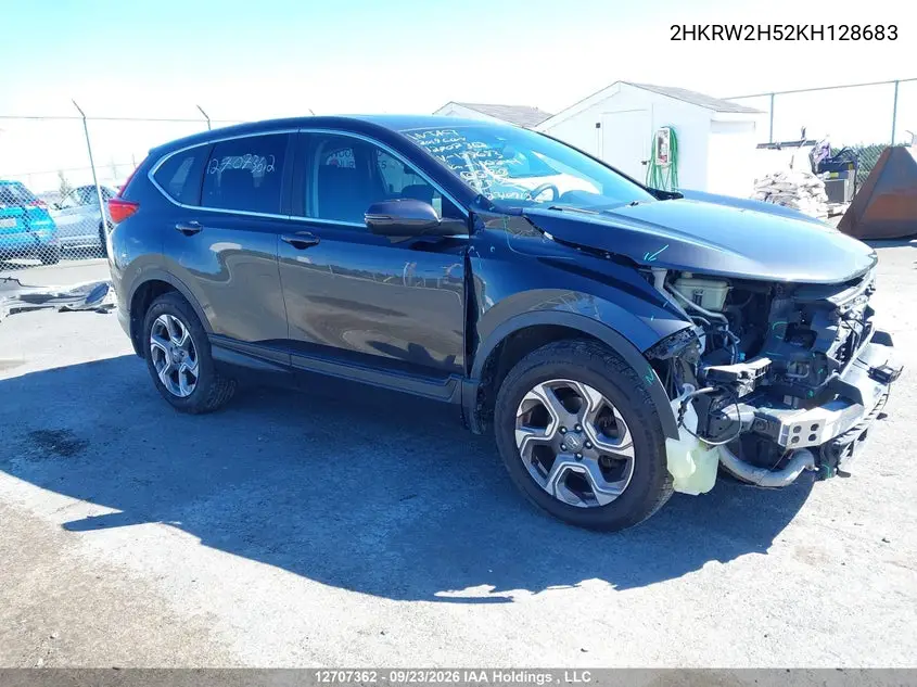 HONDA CR-V 2019, VIN 2HKRW2H52KH128683