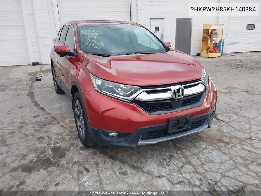 HONDA CR-V 2019, VIN 2HKRW2H85KH140384