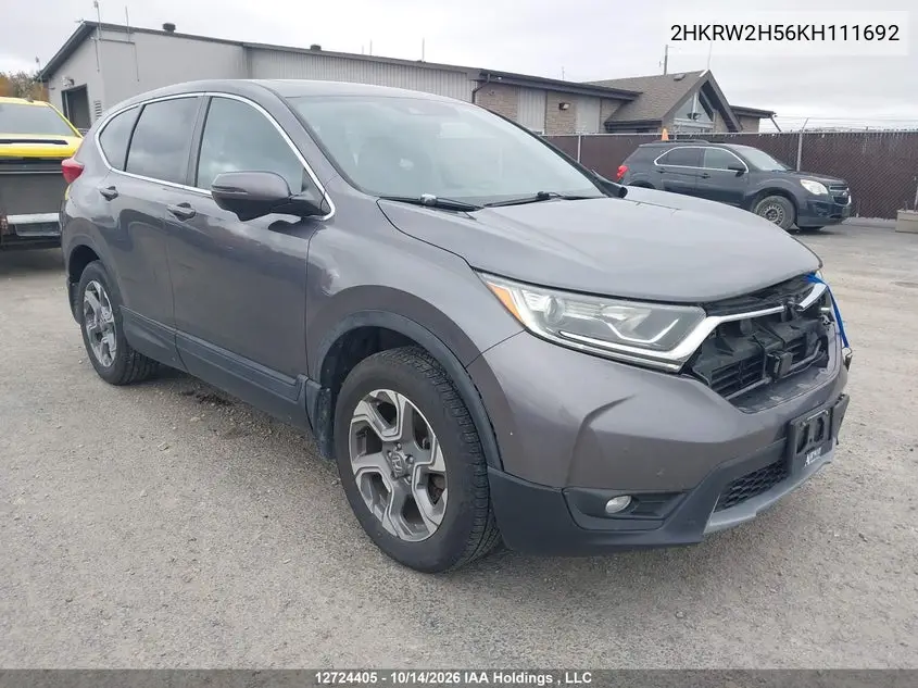 HONDA CR-V 2019, VIN 2HKRW2H56KH111692