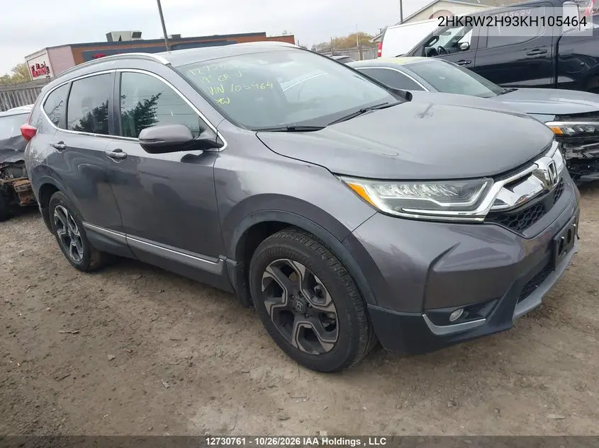 HONDA CR-V 2019, VIN 2HKRW2H93KH105464