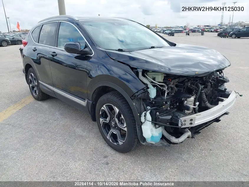 HONDA CR-V 2019, VIN 2HKRW2H94KH125030
