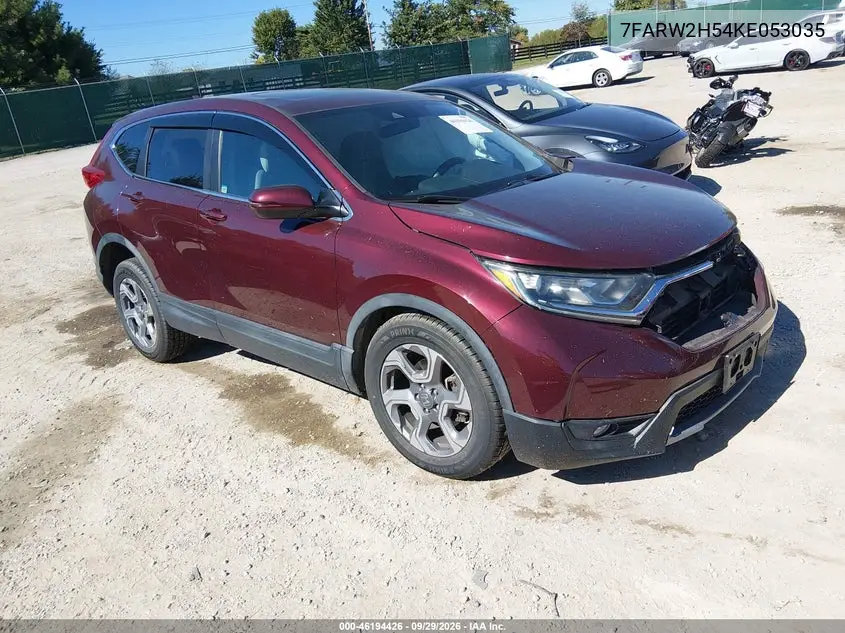 HONDA CR-V 2019, VIN 7FARW2H54KE053035