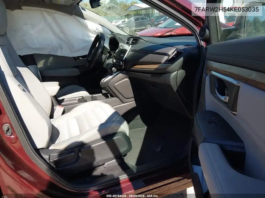 2019 HONDA CR-V VIN 7FARW2H54KE053035 — фото 5
