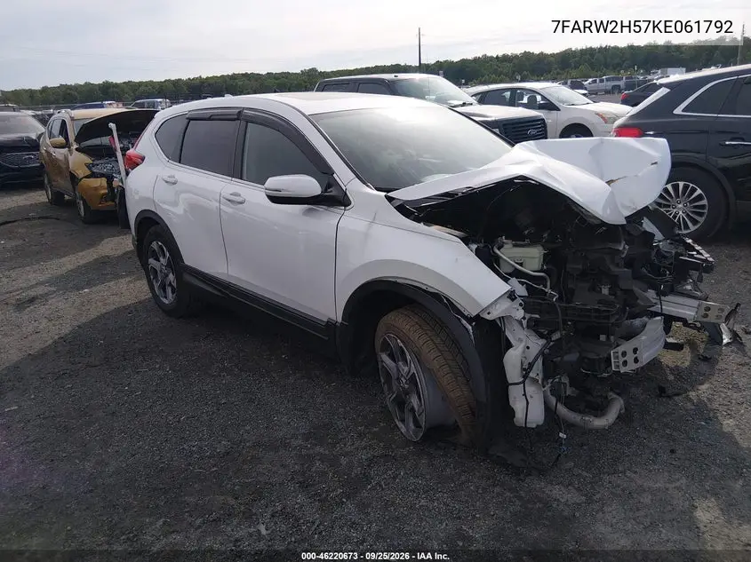 HONDA CR-V 2019, VIN 7FARW2H57KE061792