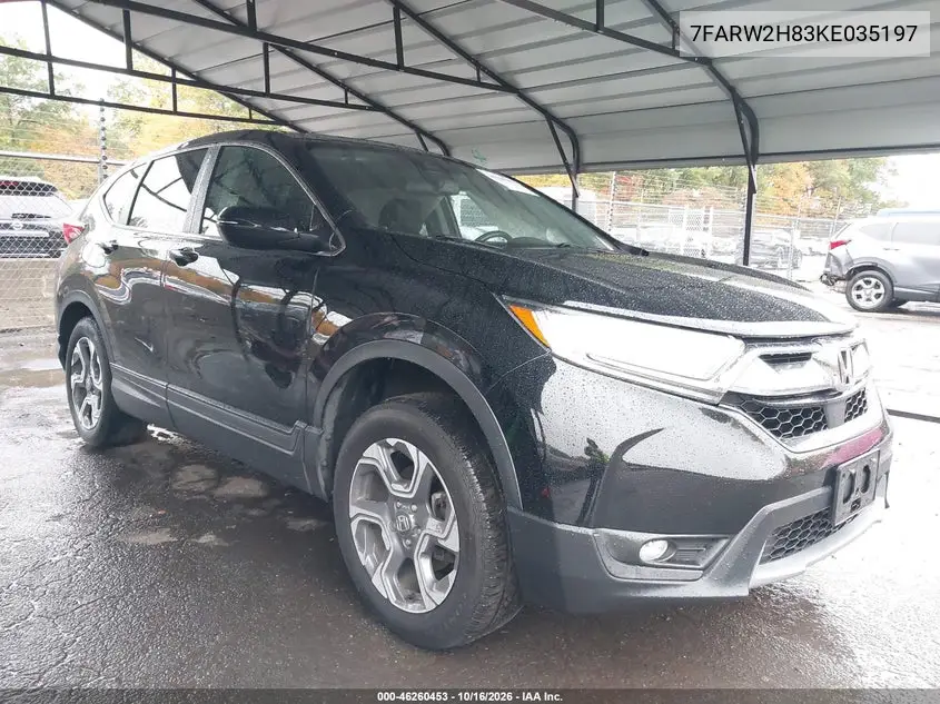 HONDA CR-V 2019, VIN 7FARW2H83KE035197