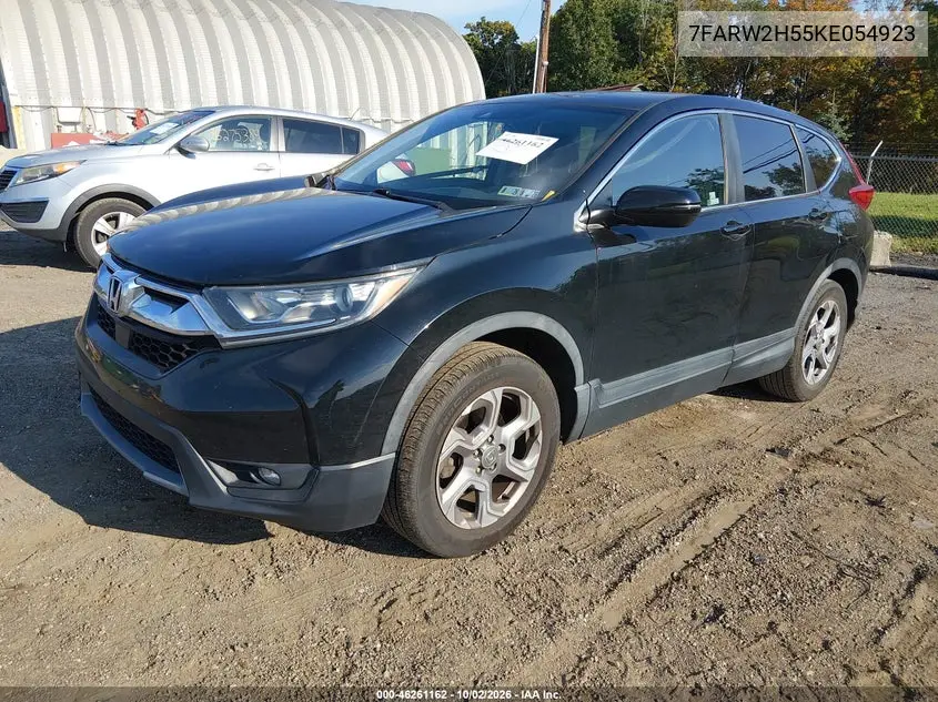 2019 HONDA CR-V VIN 7FARW2H55KE054923 — фото 2