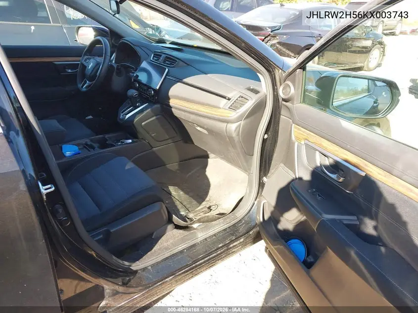 2019 HONDA CR-V VIN JHLRW2H56KX003743 — фото 5