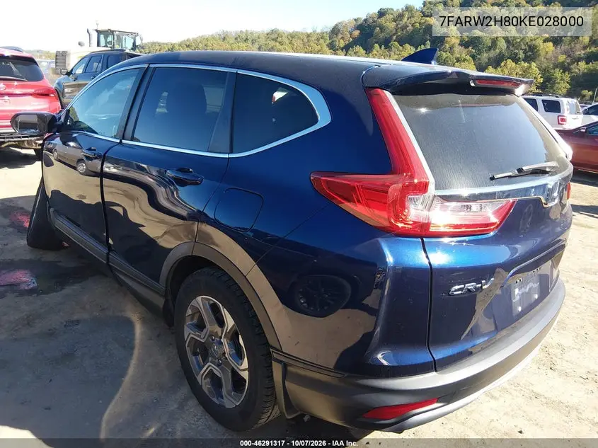 2019 HONDA CR-V VIN 7FARW2H80KE028000 — фото 3