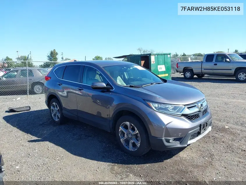 HONDA CR-V 2019, VIN 7FARW2H85KE053118