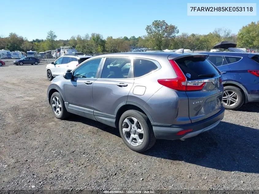 2019 HONDA CR-V VIN 7FARW2H85KE053118 — фото 3