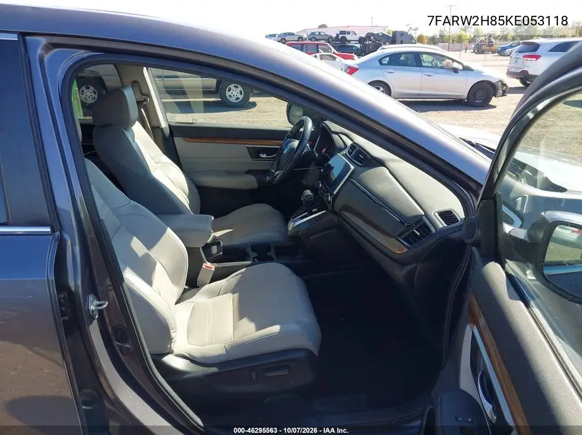 2019 HONDA CR-V VIN 7FARW2H85KE053118 — фото 5