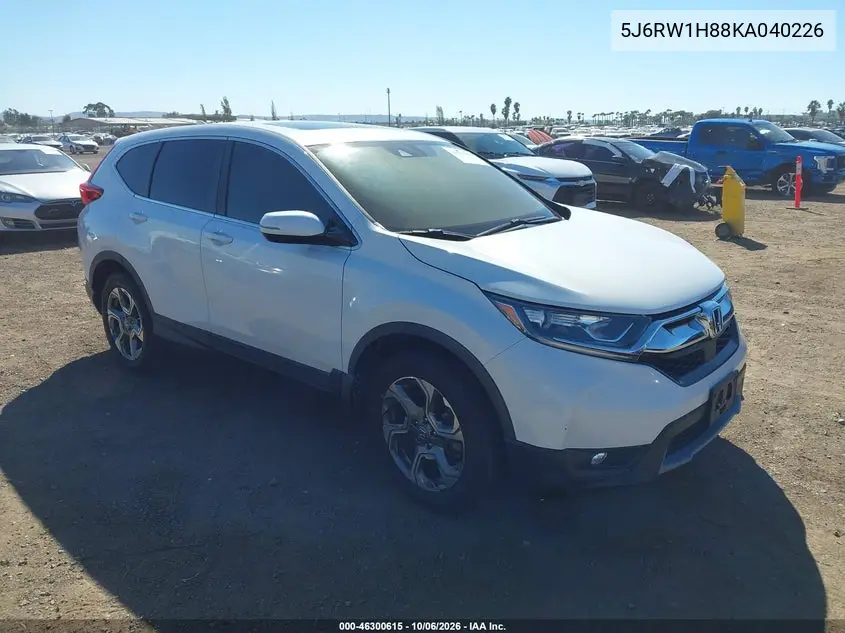 HONDA CR-V 2019, VIN 5J6RW1H88KA040226