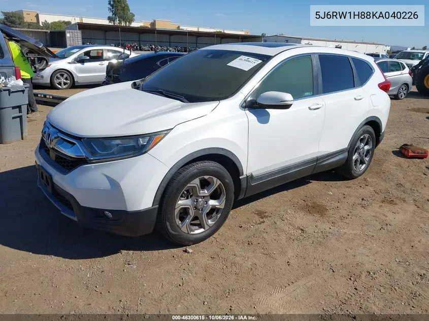 2019 HONDA CR-V VIN 5J6RW1H88KA040226 — фото 2