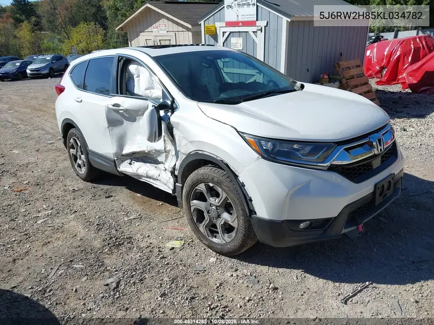 HONDA CR-V 2019, VIN 5J6RW2H85KL034782