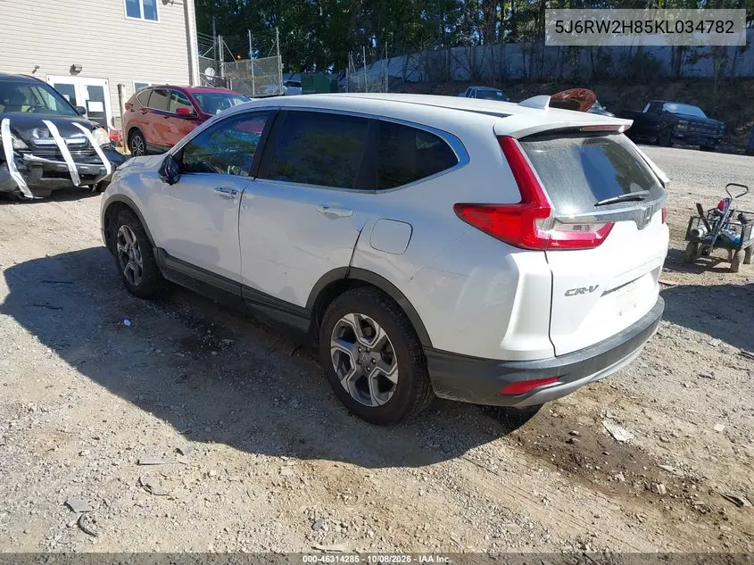 2019 HONDA CR-V VIN 5J6RW2H85KL034782 — фото 3