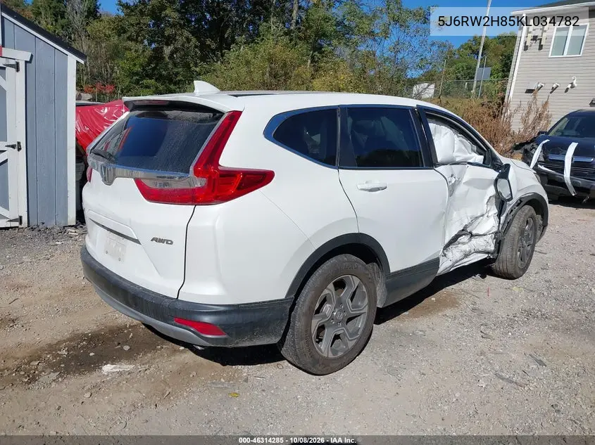 2019 HONDA CR-V VIN 5J6RW2H85KL034782 — фото 4