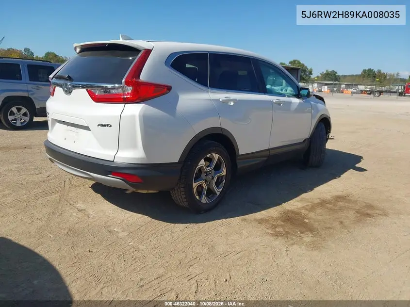 2019 HONDA CR-V VIN 5J6RW2H89KA008035 — фото 4