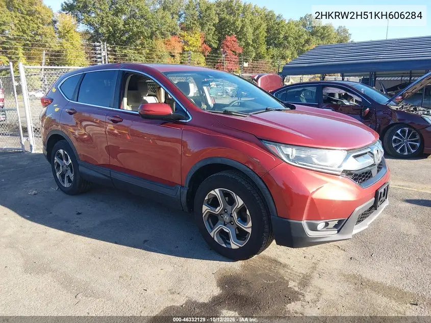 HONDA CR-V 2019, VIN 2HKRW2H51KH606284