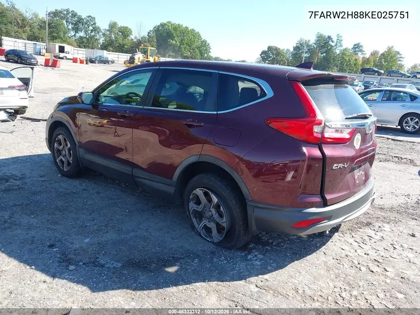2019 HONDA CR-V VIN 7FARW2H88KE025751 — фото 3