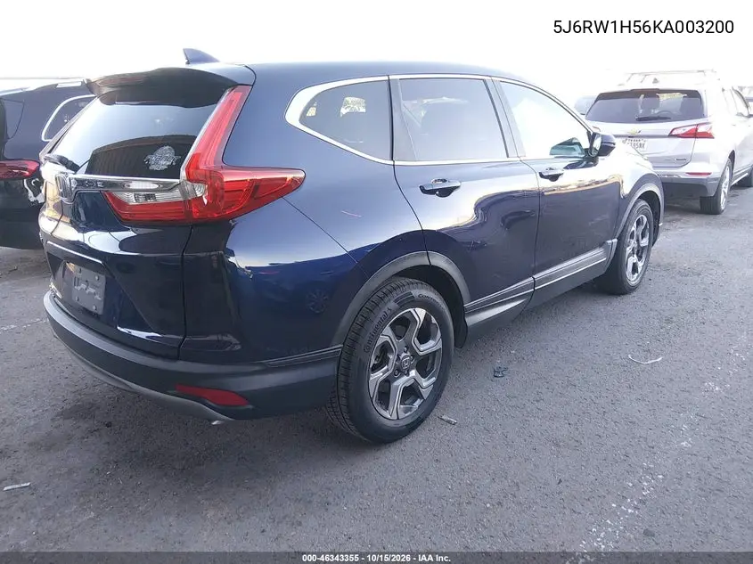 2019 HONDA CR-V VIN 5J6RW1H56KA003200 — фото 4