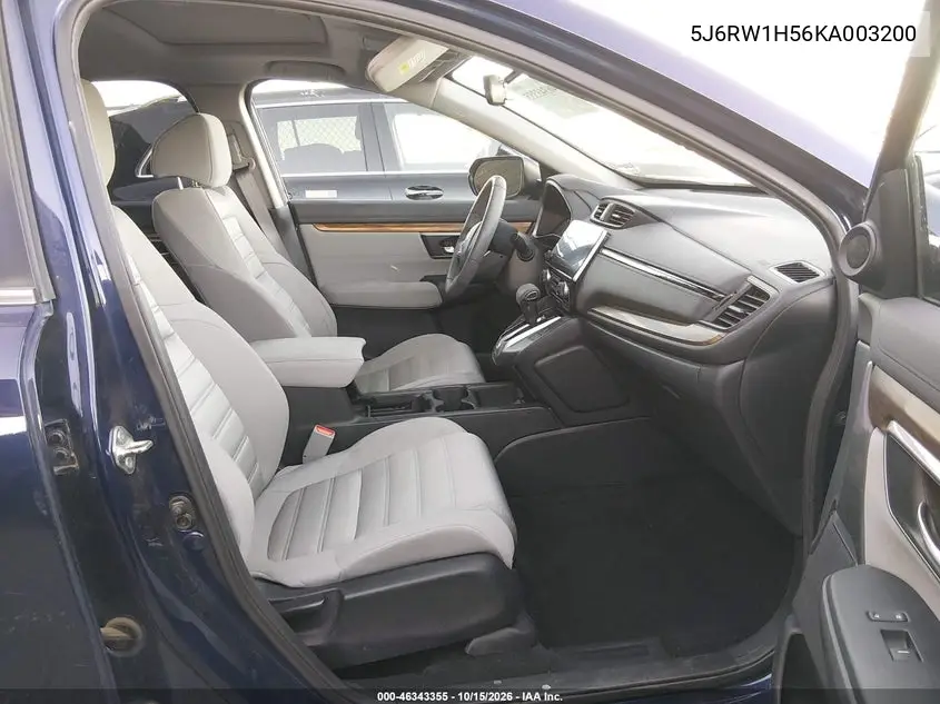 2019 HONDA CR-V VIN 5J6RW1H56KA003200 — фото 5