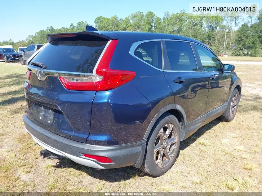2019 HONDA CR-V VIN 5J6RW1H80KA004515 — фото 4