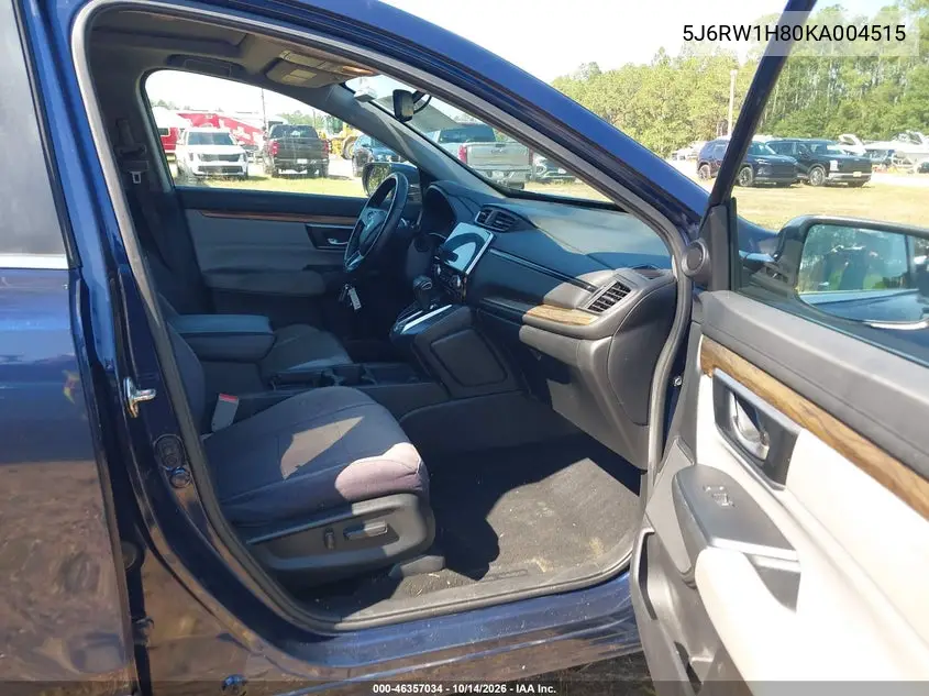 2019 HONDA CR-V VIN 5J6RW1H80KA004515 — фото 5