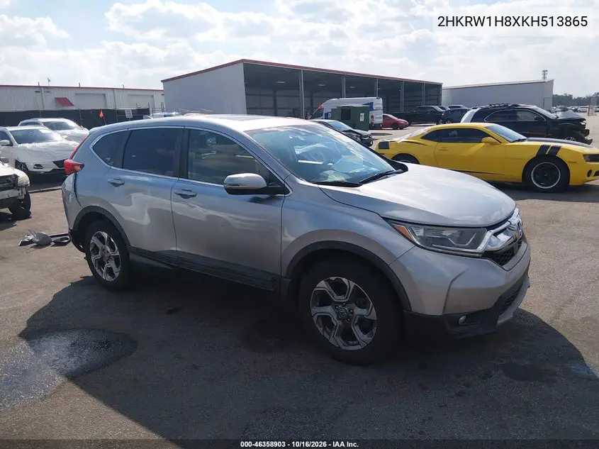 HONDA CR-V 2019, VIN 2HKRW1H8XKH513865