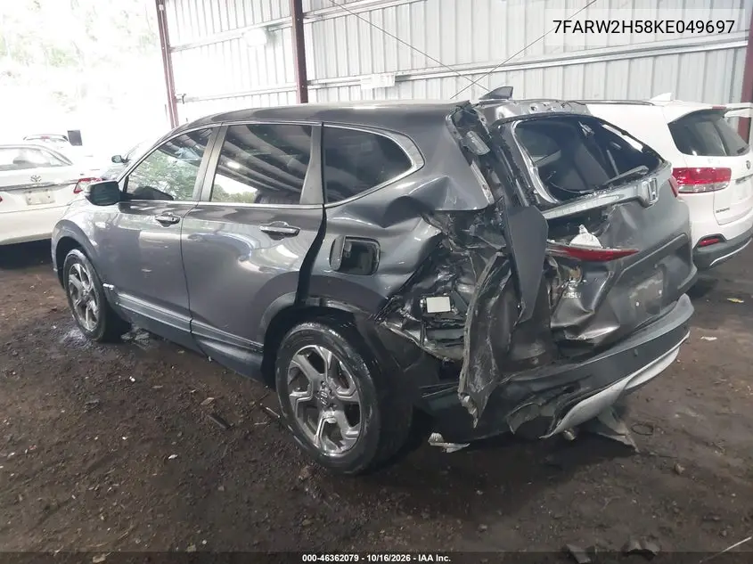 2019 HONDA CR-V VIN 7FARW2H58KE049697 — фото 3