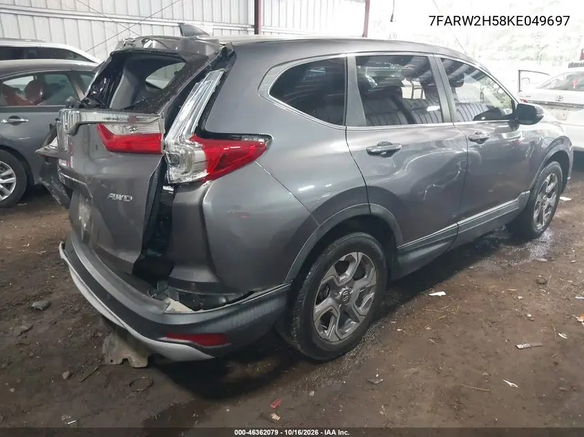 2019 HONDA CR-V VIN 7FARW2H58KE049697 — фото 4