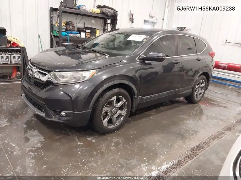 2019 HONDA CR-V VIN 5J6RW1H56KA009238 — фото 2