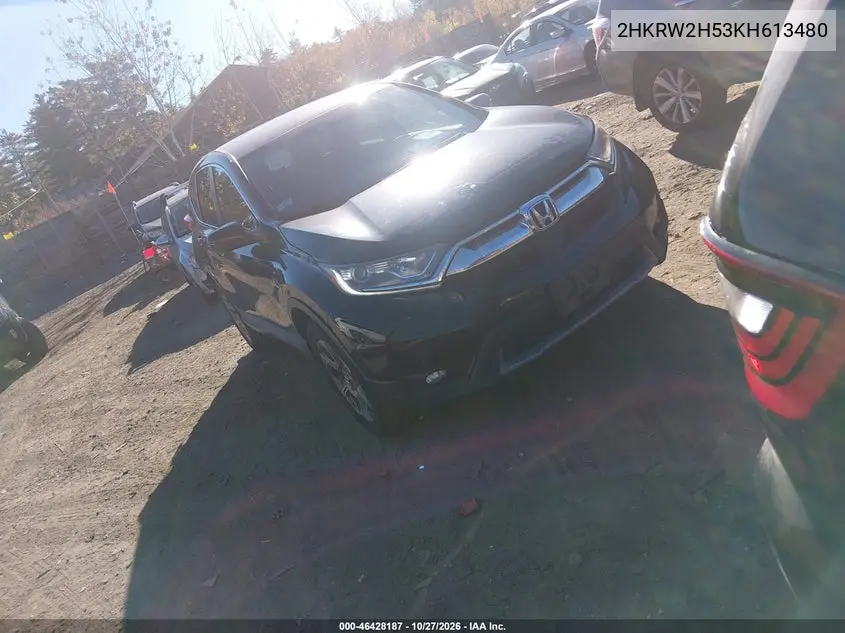 HONDA CR-V 2019, VIN 2HKRW2H53KH613480