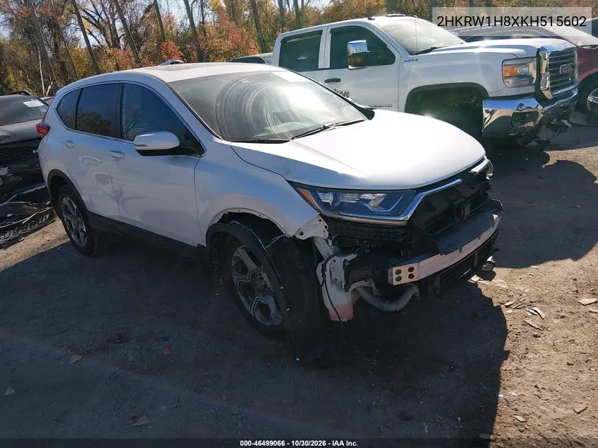 HONDA CR-V 2019, VIN 2HKRW1H8XKH515602