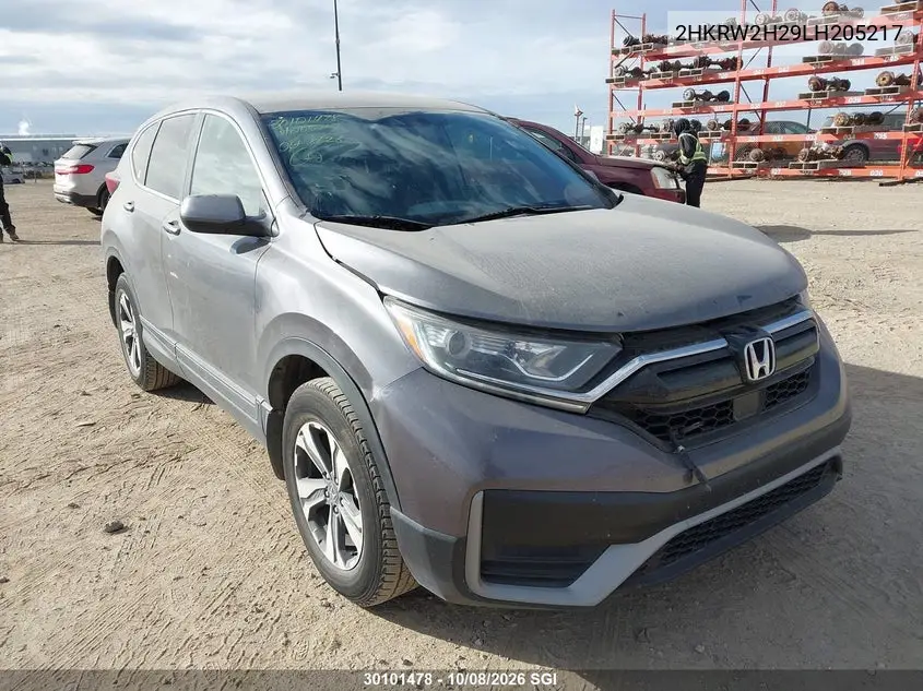 HONDA CR-V 2020, VIN 2HKRW2H29LH205217