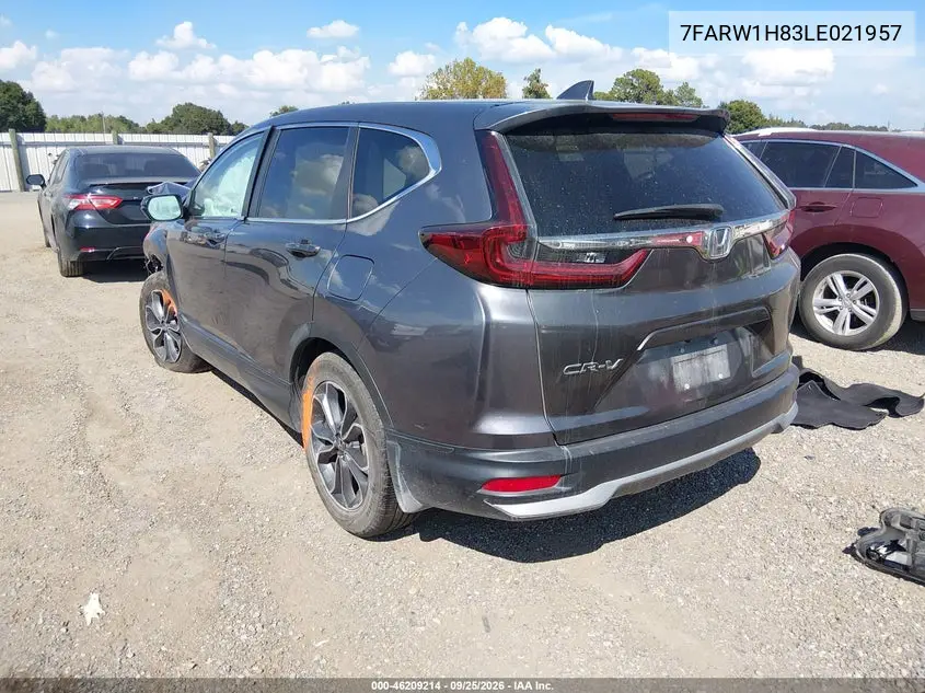 2020 HONDA CR-V VIN 7FARW1H83LE021957 — фото 3