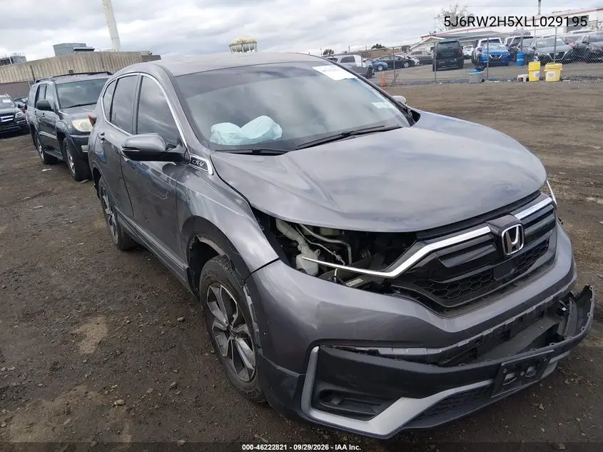 HONDA CR-V 2020, VIN 5J6RW2H5XLL029195