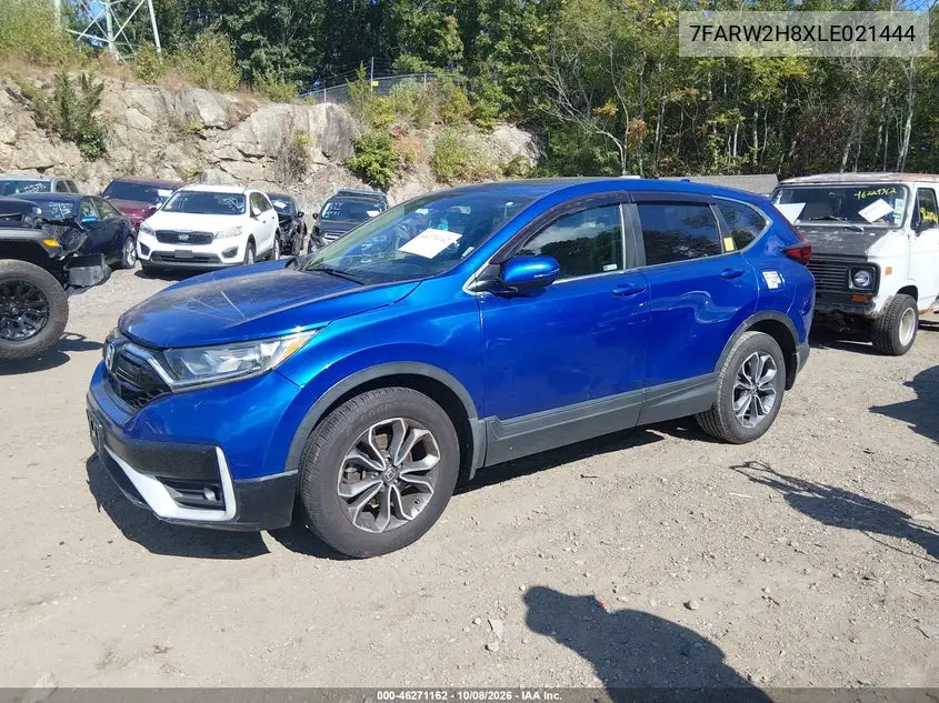 2020 HONDA CR-V VIN 7FARW2H8XLE021444 — фото 2